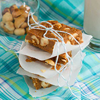 5 Ingredient Hazelnut Toffee Squares