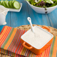 Creamy Bacon Salad Dressing (with Goat Cheese)