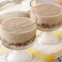 No bake Frosty Chocolate Banana Cream Cups