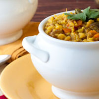 South Indian Rice with Lentils (Bisi Bele Bhath)