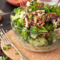 Salad Challenge: Sweet + Creamy Broccoli Salad