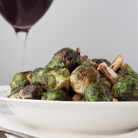 Roasted Garlic Brussels Sprouts