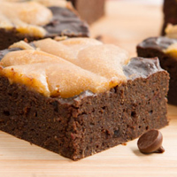 Oil-free Carob Swirl Brownies