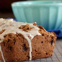 Carrot Cake Loaf with Cream “Cheese” Icing