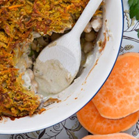 Vegan Creamy Broccoli and Chick-un Casserole