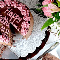 Grain-free Chocolate Caramel Cannoli Cake with Cara’s Cravings