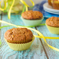 Dairy-free Cheddar Apple Muffins