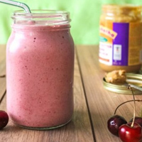 Cherry Almond Smoothie with Eat Spin Run Repeat