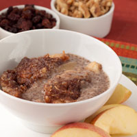 Crock-Pot Apple Crumble Breakfast Pudding