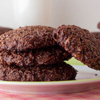 5 Ingredient Chewy Chocolate Coconut Cookies
