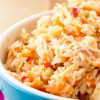 Creamy Vegan Coleslaw with Bean Mayonnaise