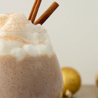 Eggnog Smoothie with 1 Minute Vanilla Whip