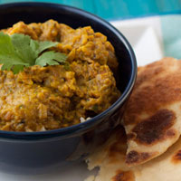 Simple + Healthy Roasted Eggplant Curry (Baingan Bharta)