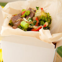 Ginger Beef and Kelp Noodle Stir Fry