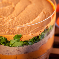 Sun Dried Tomato and Chili Walnut Layered Dip