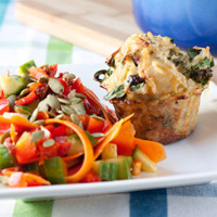 Italian Greens and Grains Bombs + Empty the Fridge Salad