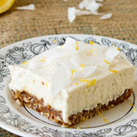 No bake Lemon Cashew Squares
