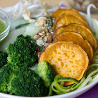 Macro Greens Bowl with Green Dressing and Protein Boost Mix