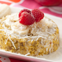 5 minute Mango Tropics Quinoa Flake Bake