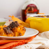 Garlic Maple Sweet Potato Casserole