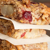 Cranberry Pear Porridge Bites