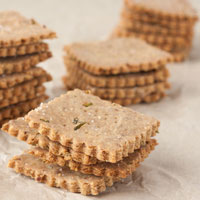 Gluten-free Multigrain Rosemary Crackers