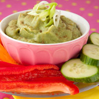 Oil-free Sweet Basil Hummus
