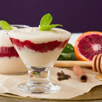 Vegan Cream and Blood Orange Parfaits
