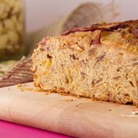 Vegan Gluten-free Almond Peach Bread