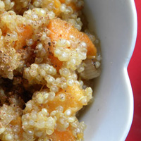 Maple Quinoa with Sweet Potatoes and Shallots {guest post}