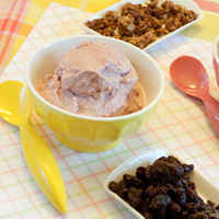 Raspberry Lavender Ice Cream