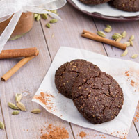 Spiced Carob Cookies (Grain-free + Vegan)