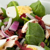 Salad Challenge: Spinach Salad with Tomato Vinaigrette