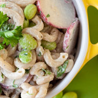 Spring Fling Pasta Salad + How to Clean and Cook Artichoke Hearts