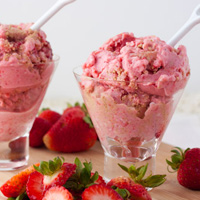 Strawberry Cheesecake ‘Blizzard’ (No sugar added)