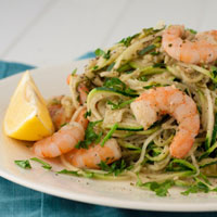 20 Ways to Use Up Pesto: Warmed Thai Basil Zucchini Pasta