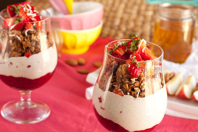 Berries 'n Cream Coconut Yogurt Parfaits | Healthful Pursuit