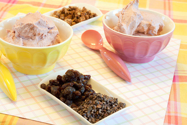 Raspberry Lavendar Ice Cream