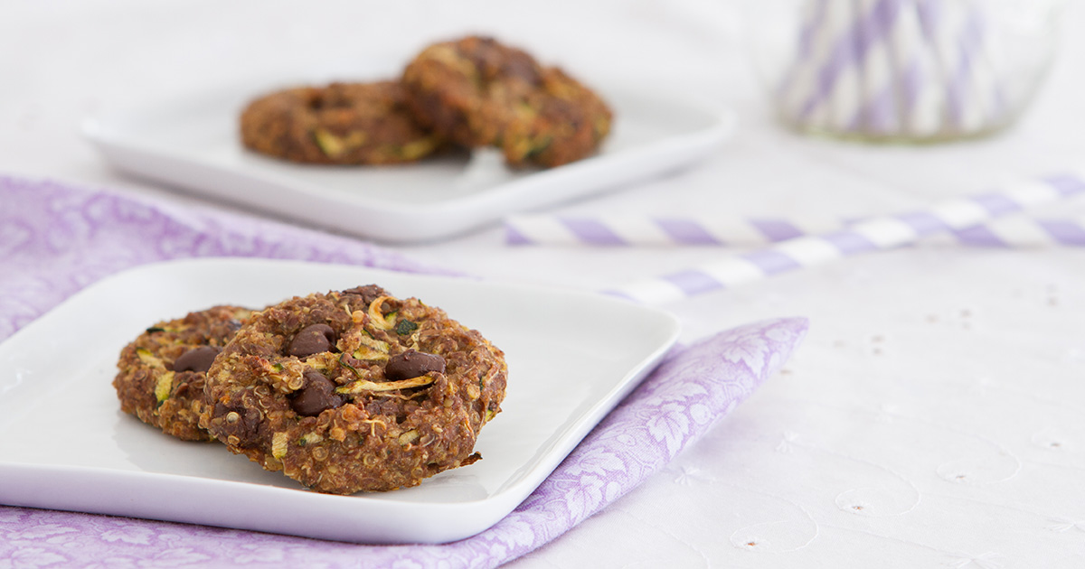 Quinoa Chocolate Chip Zucchini Breakfast Cookies - Healthful Pursuit