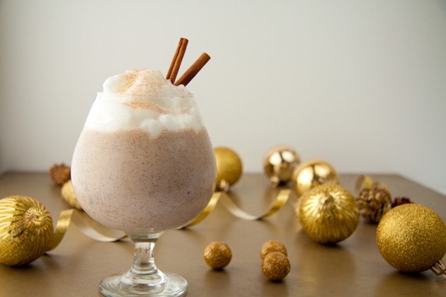 Eggnog Smoothie with 1 Minute Vanilla Whip