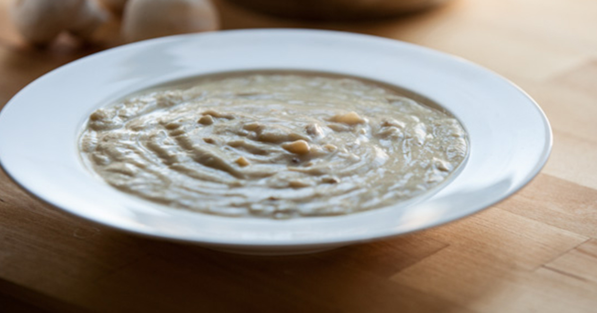 Vegan and Grain-free Cream of Mushroom Soup