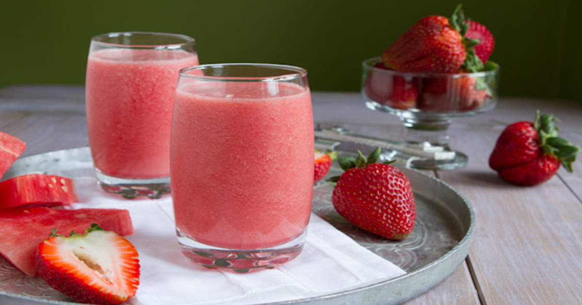 Watermelon Smoothie Cooler - Healthful Pursuit