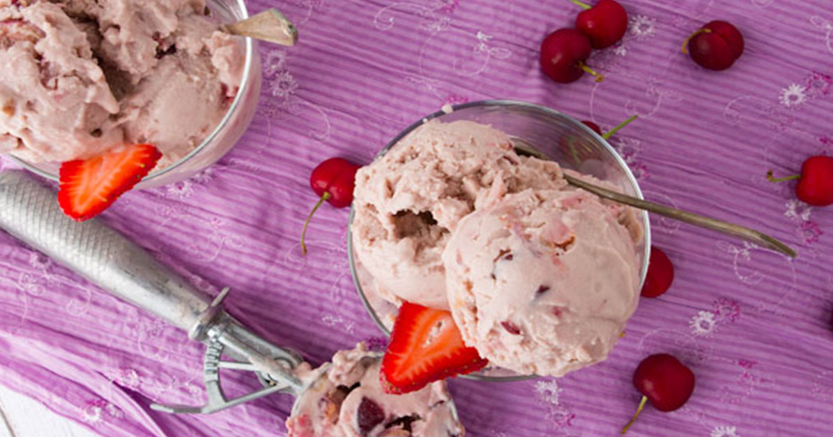 Cherry Chunk Protein Ice Cream - Healthful Pursuit