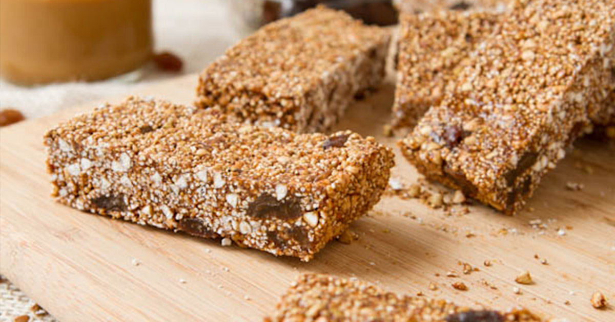 No bake Cinnamon Raisin Granola Bars - Healthful Pursuit