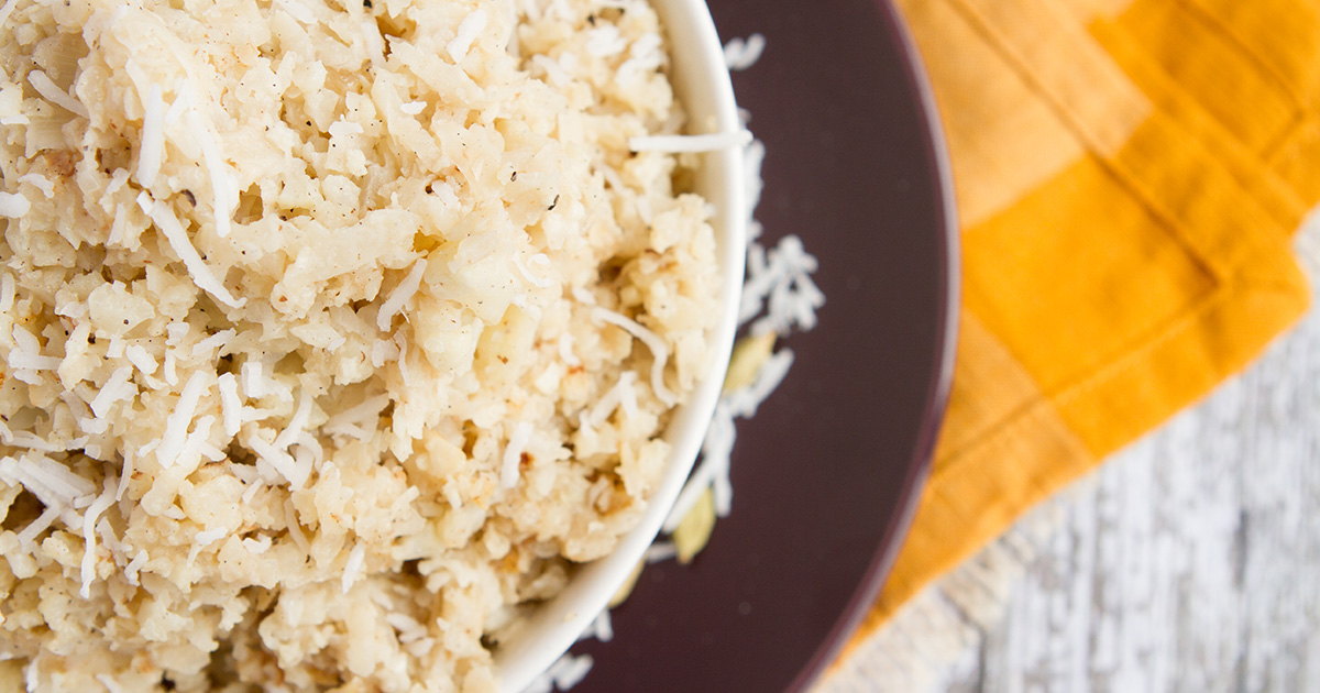 Coconut Cauliflower Rice - Healthful Pursuit