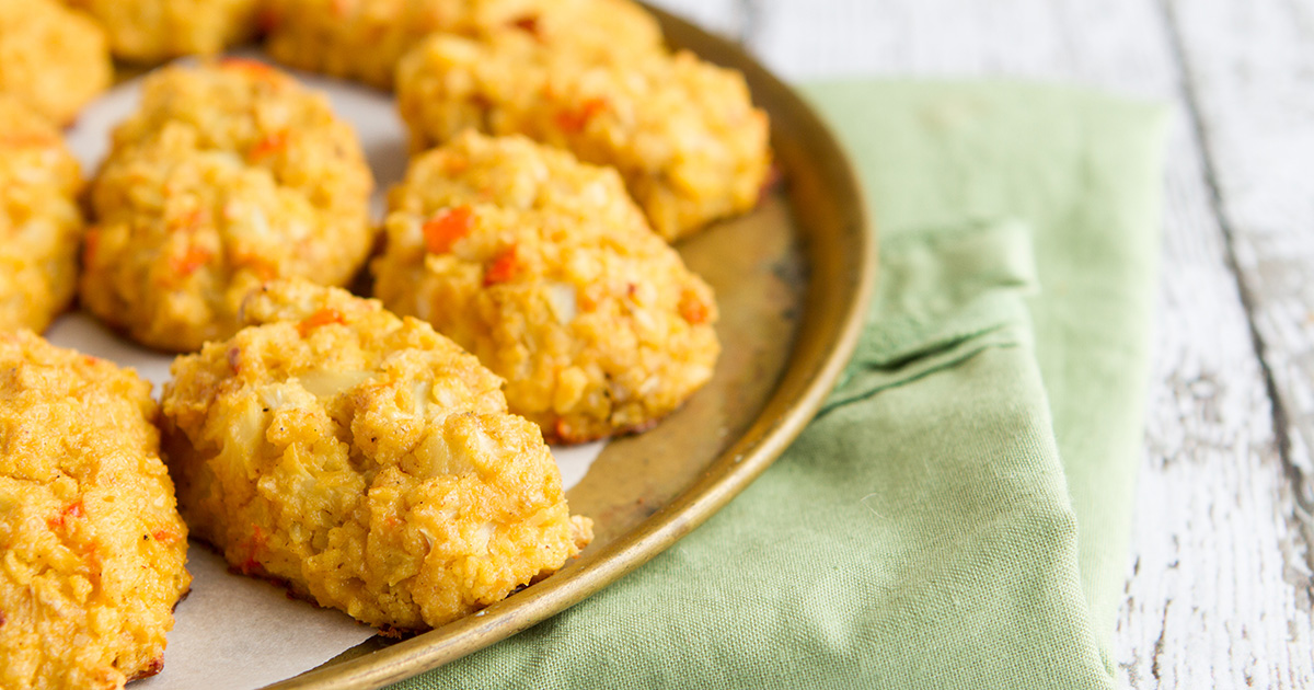 Nacho Cheese Cauliflower Tots Healthful Pursuit