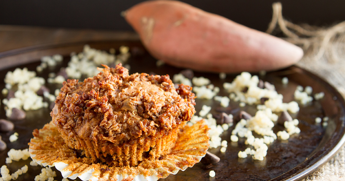 Sweet Potato Chocolate Quinoa Muffins Healthful Pursuit