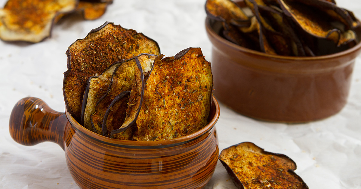 Crisp Eggplant Chips w/ Smoky Seasoning Healthful Pursuit