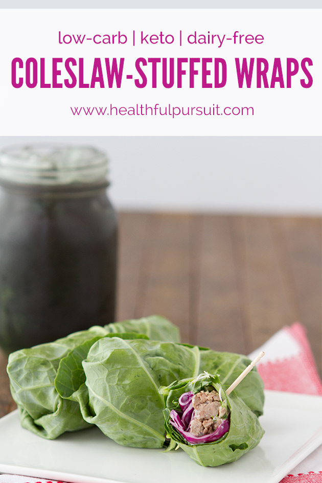 ColeslawStuffed Keto Wraps Healthful Pursuit
