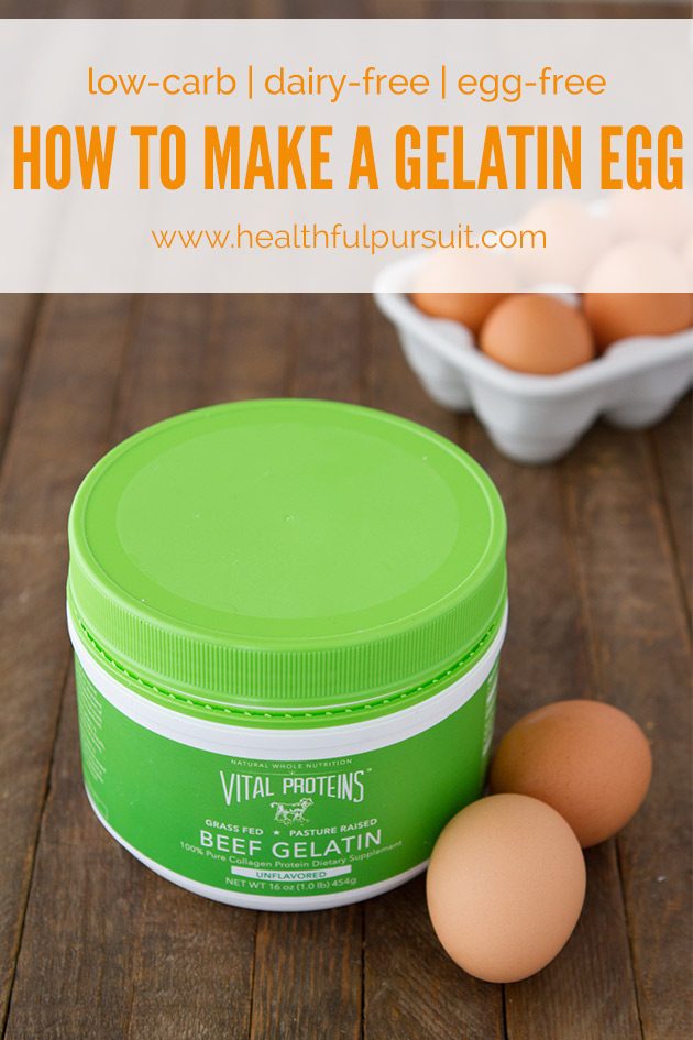Make an egg-free gelatin egg! #keto #lowcarb #highfat #gelatin